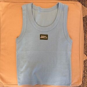 Daily Drills Logo Ribbed Tank